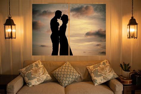 couple wall art|lovers personalized photo wall decor.